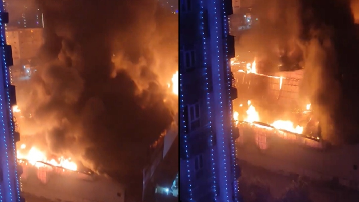 नोएडा में भीषण आग: एक इलेक्ट्रिशियन की मौत